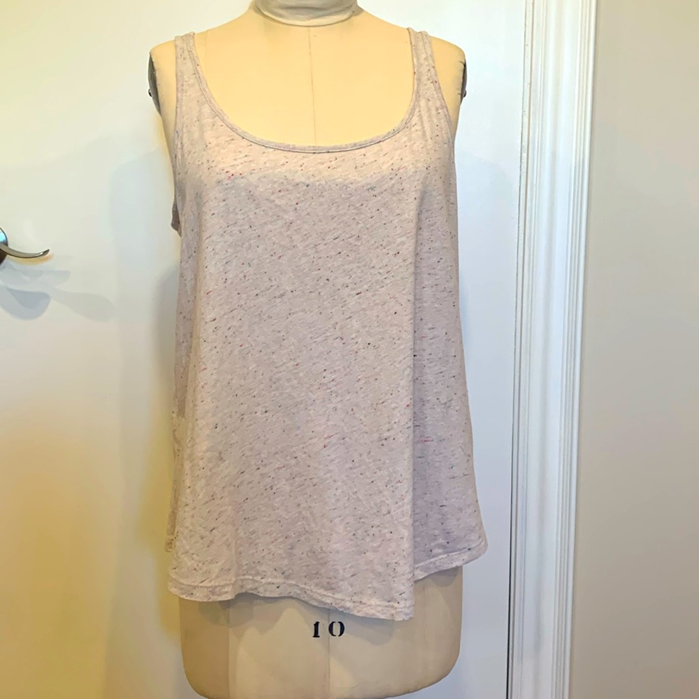 H&M racer tank top tutti frutti on beige